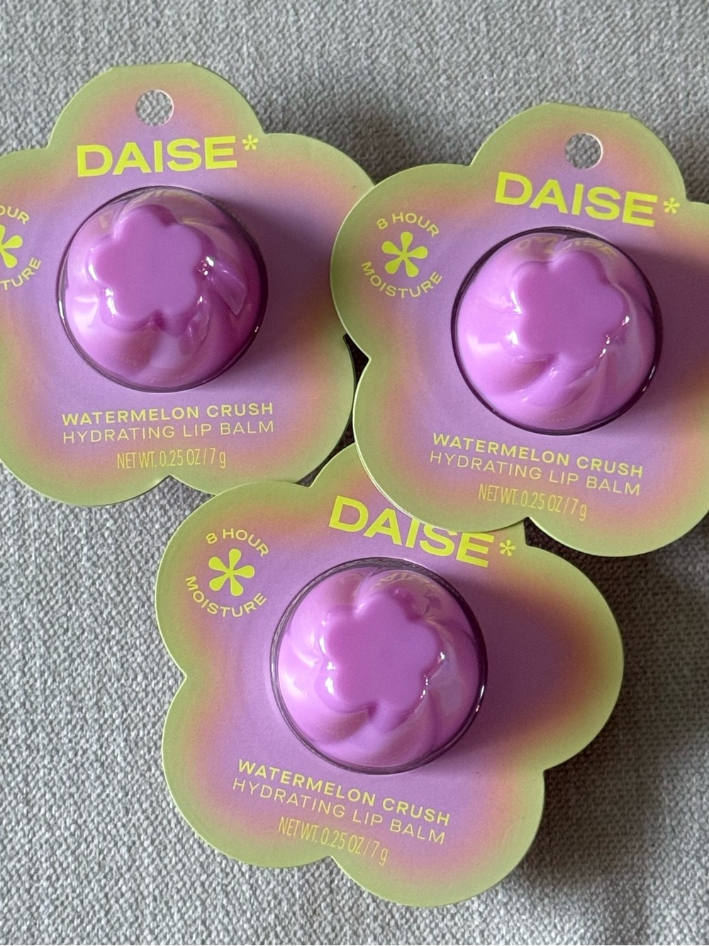DAISE Watermelon Crush Hydrating Lip Balm bundle of (3)